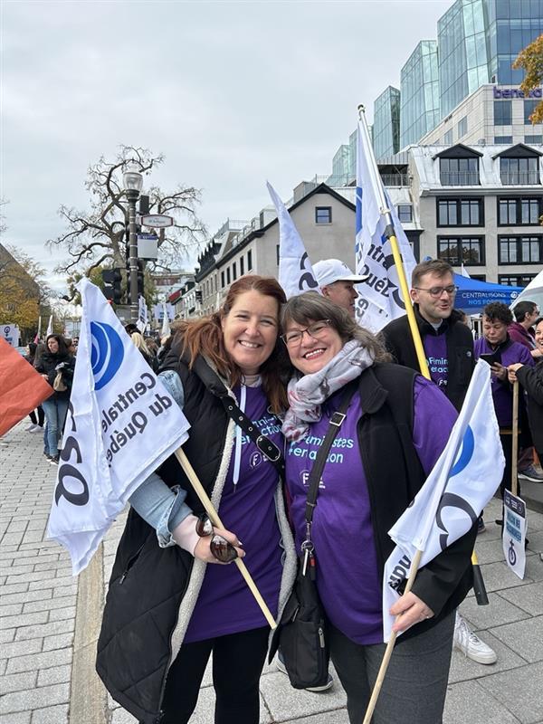 Participation de la FIPEQ-CSQ à la Marche mondiale des femmes 2025 | FIPEQ